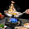 Stainless Steel Nonstick Frying Pan With Glass Lid For Even Heating And Ergonomic Grip Kitchen Cookware
