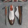 Zapatos de cuero blanco y negro de primavera para hombre Zapatos de vestir de boda de alta calidad Mocasines de oficina de negocios zapatos de hombre Zapatos de diseñador de lujo