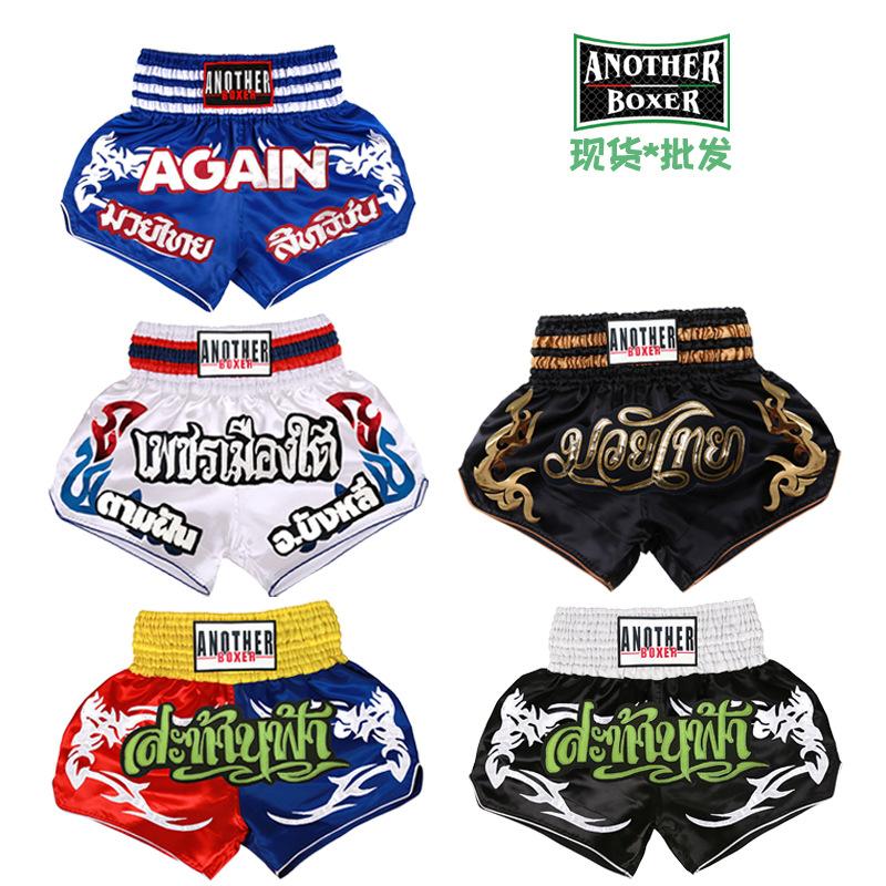 Muaythai Muay Thai Shorts Boxe Sanda Pantalons de Combat Pantalons de Combat Entraînement Professionnel Pantalons de Compétition Hommes et Femmes