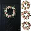Elegant Peony Rose Flower Wreath For Stylish Wedding And Home Door Decor