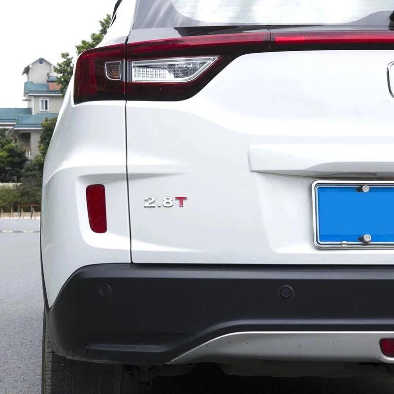 Car Trunk Tail Displacement Standard Decals 1.0 1.2 1.4 1.5 1.6 1.8 2.0 2.2 2.4 2.5 2.8 3.0 T Car Badge Emblem Styling Stickers