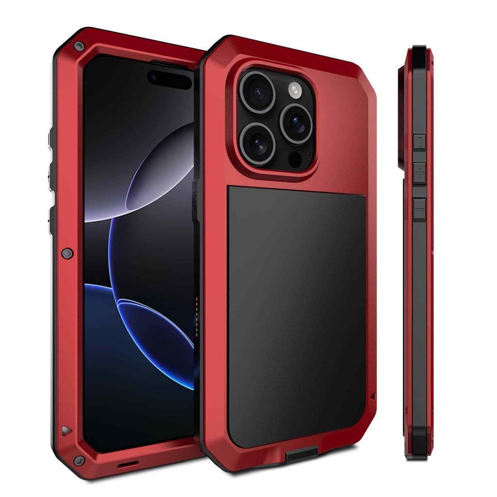 Luxury Tank Heavy Duty Screen Protection Armor Doom Metal Case for IPhone 18 Air 17 16e 16 15 14 13 12 11 Pro Max 7 8 Plus XS XR
