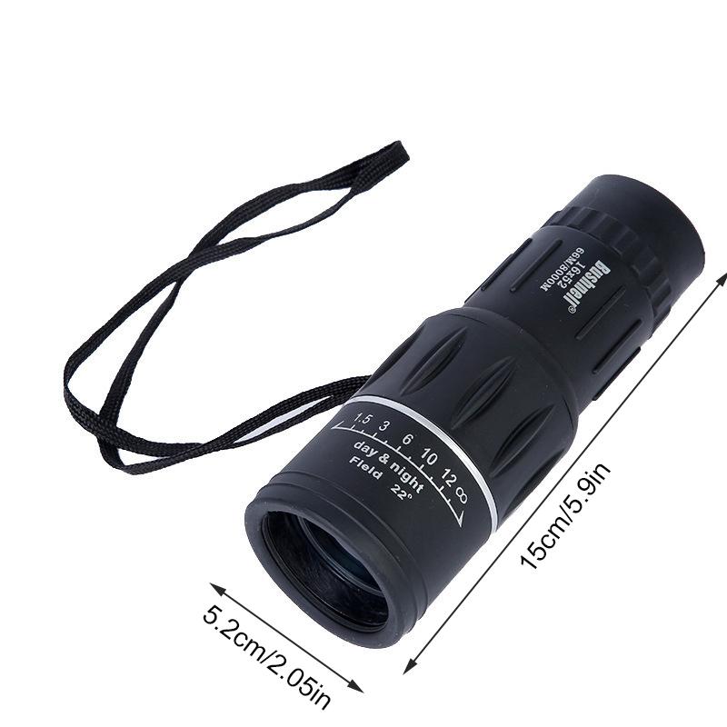 16X52 Monocular Telescope High-Power Dual Focus Optical Zoom For Enhanced Viewing Long-Range Spyglass For Adventure