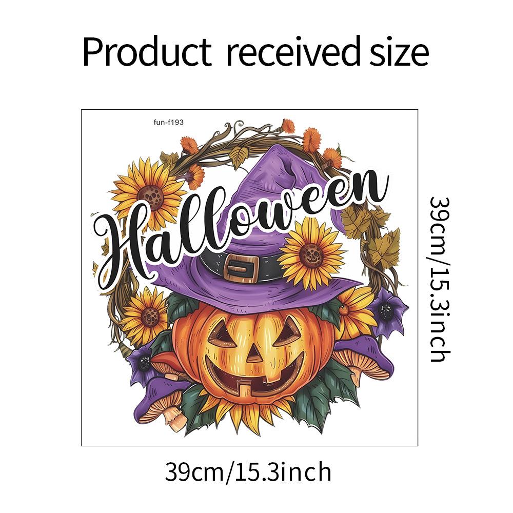 

Хэллоуин Тыква Цветочная Корзина Подсолнух Спальня Гостиная Кабинет Домашнее Украшение Наклейки Самоклеящиеся 39*39CM/fun-f193