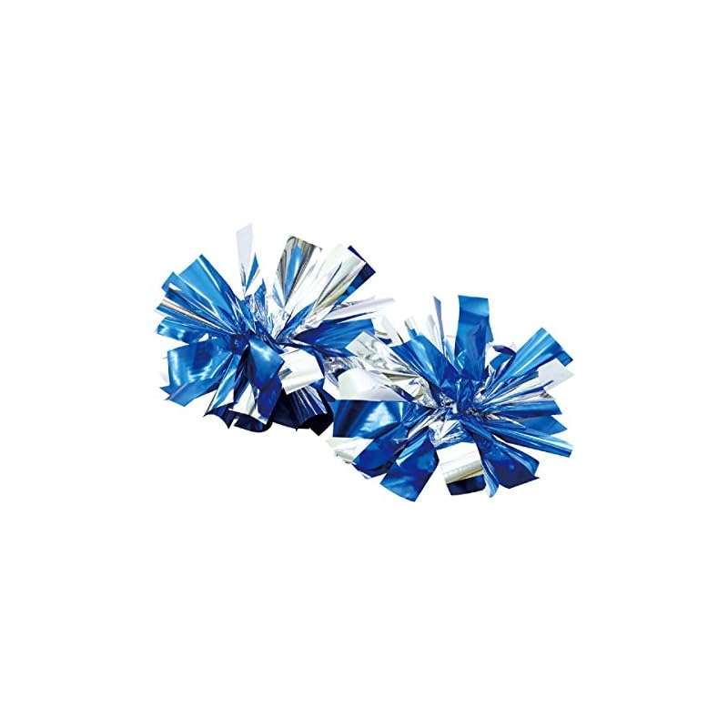 Artec Hands-Free Cheer Pom-Pom (Single Item) - Blue Silver - Perfect for Sports Day, Cheering, Dance, Cheerleading, and Recitals - 9007