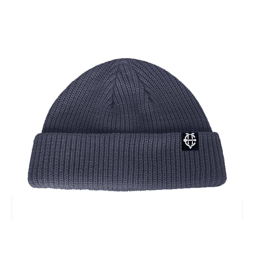 EIGHTVOLUME Ev Knit Ribbed Short Beanie (Gray)
