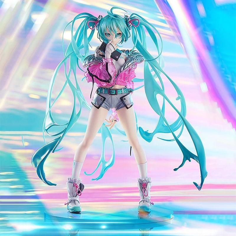 24cm Anime Idol Hatsune Miku Kawaii Girl KO Action Figures Dance Animation Model Exquisite Desktop Decoration Trendy Toys Gifts