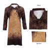 Movie Leatherface Cosplay Costume Human Face Butcher Top Apron Full Set For Men Halloween Carnival Party Suit