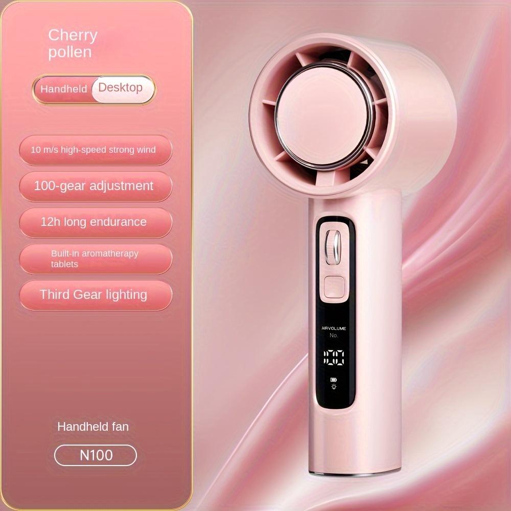 

Турбо высокоскоростной портативный мини-вентилятор охлаждения с зарядкой через USB, портативный 100-скоростной карманный ручной вентилятор с регулировкой воздушного потока