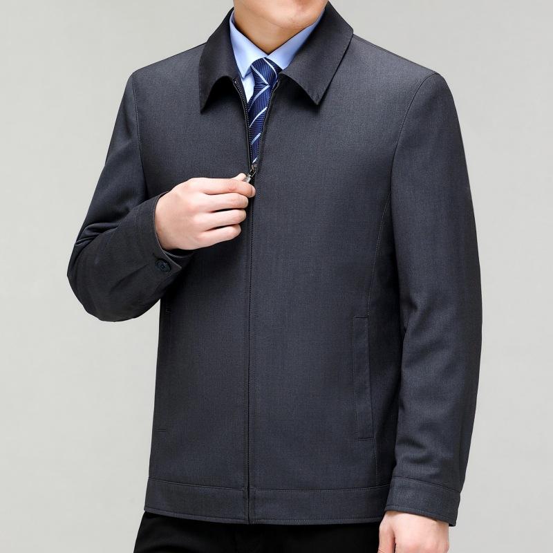 

Деловая шерстяная куртка мужская весенне-осенняя в стиле государственных служащих кадров среднего возраста деловая куртка для зрелых и стабильных пап 195