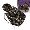 Pet Pumpkin Cape Set Halloween Pet Pumpkin Cape Set Spiderweb Pattern Adjustable Mysterious Pet Costume Set for Pet Gatherings