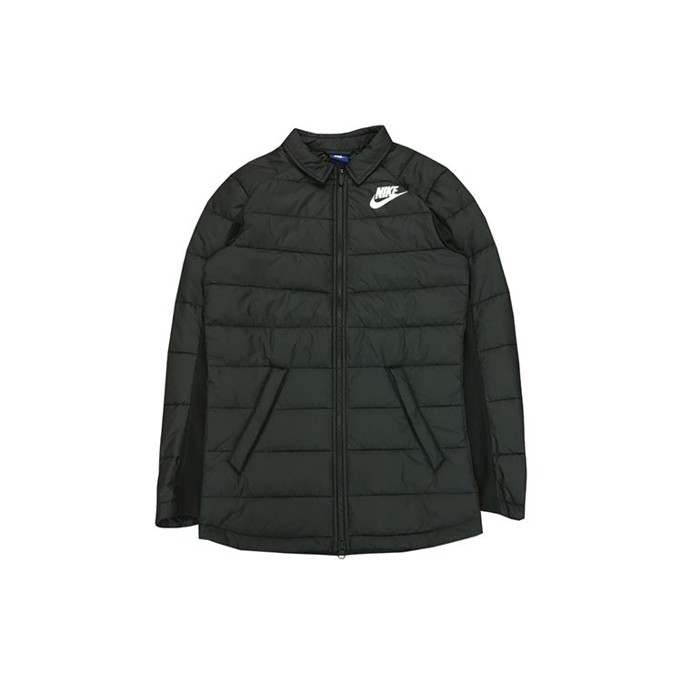 

Nike Теплая спортивная хлопковая куртка зимняя мужская куртка черная 943355-010 S