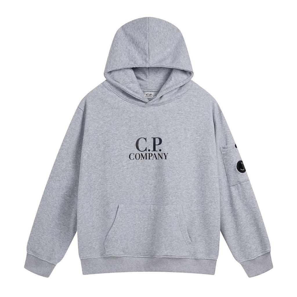 Ευρωπαϊκό & Αμερικανικό CP Φούτερ με Κουκούλα και Σήμα Φακού - Unisex Εξωτερικού Χώρου Casual Φαρδιά Ζακέτα