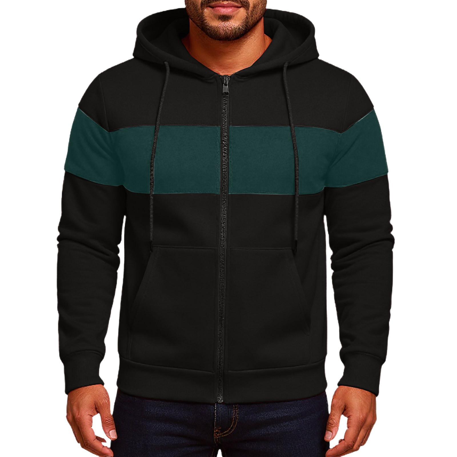 

Чоловіча куртка на блискавці, повсякденна куртка-кардиган у стилі ретро з довгими рукавами L