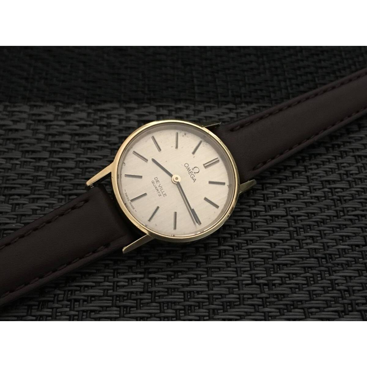 Used []OMEGA De Ville/De Ville Gold Quartz