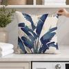 Banana Leaf Cushion Cover, Decorative Throw Pillow Cover, Tropical Plant Print 18x18 Inch Pillow Case with Hidden Zipper for Sofa Bed Car Seat