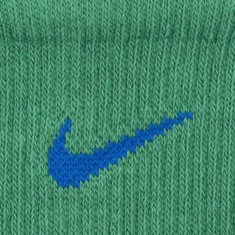 Nike Crew Socks Unisex 1 Pack Stadium Green, Laser Orange, White FN3148-300