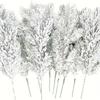 10PCS DIY Wreath Artificial Pine Branches Plastic Christmas Pine Stem  Home Decoration