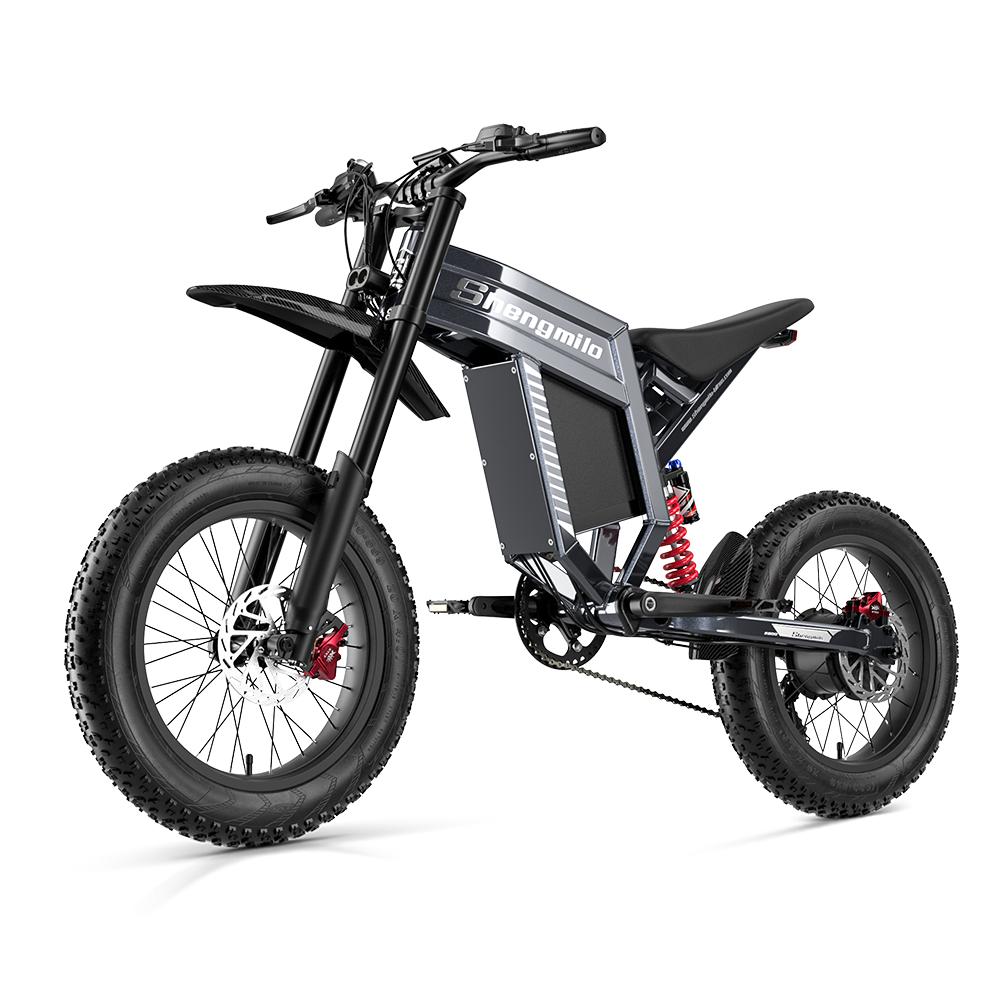 Shengmilo S900 All-Terrain Adult Electic Bicycle 60V30AH Battery 1500W Motor 20 Inch Fat Tires E-Mountian Bike