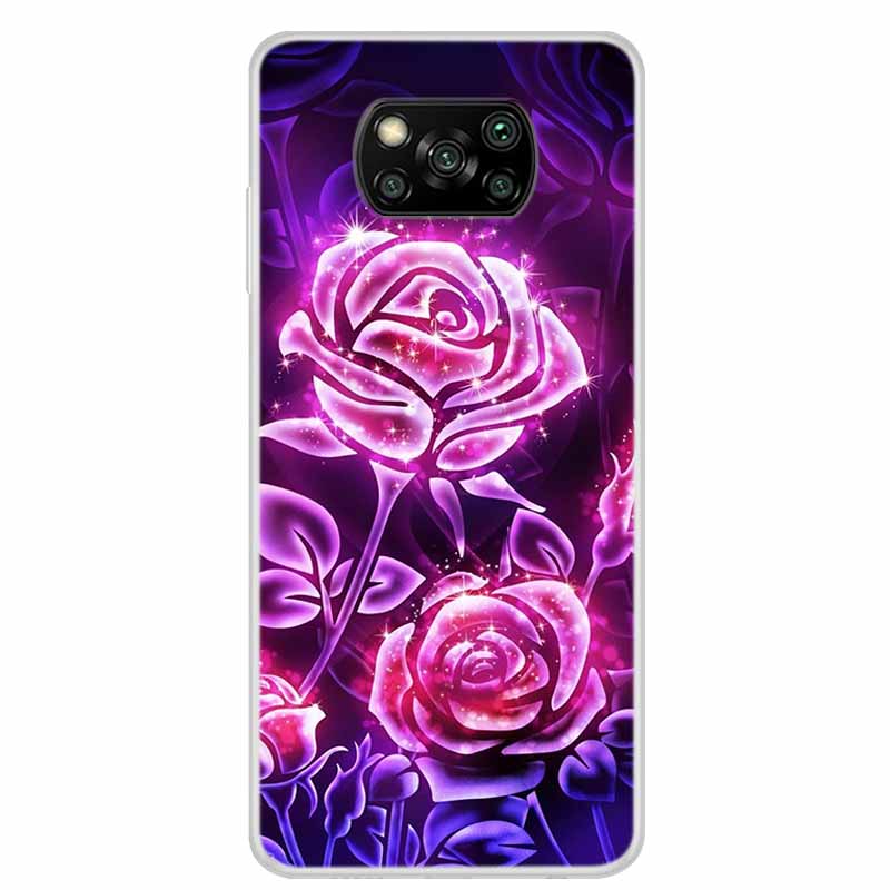 For Poco X3 Pro Case X3 NFC 6.67" Clear Marble Soft TPU Silicone Back Case for Xiaomi Poco X3 NFC Phone Covers Shockproof Fundas