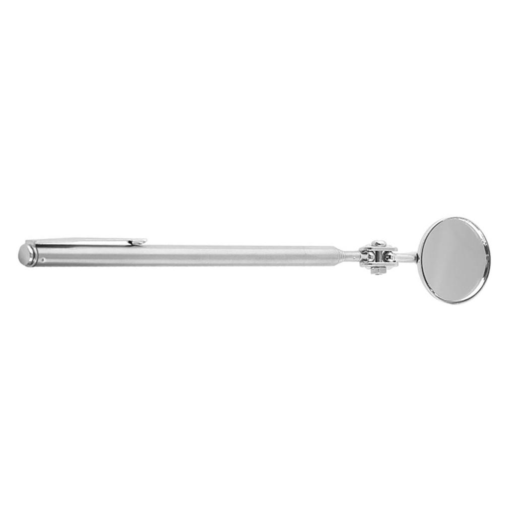 Car Telescopic Inspection Mirror Extending Detection Round Lens Hand Tool 30*600mm Pen Clip