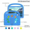 For iPad (2025)/10.9 (2022) Case with Strap EVA+PC Kickstand Tablet Cover Cartoon Design
