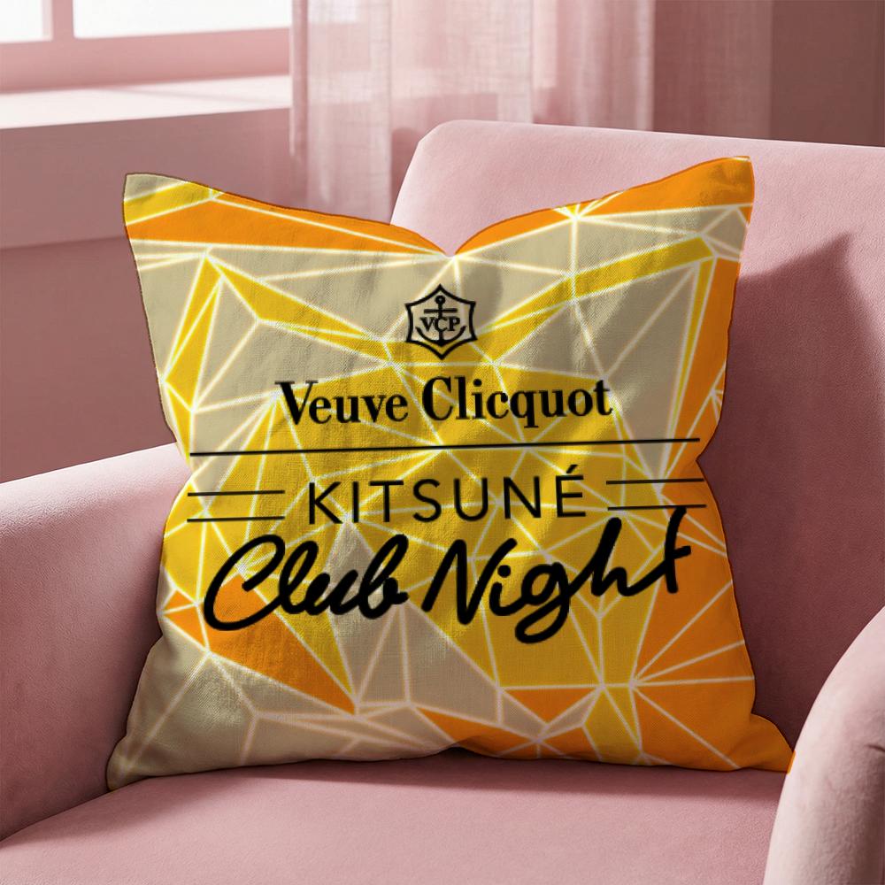 Luxus V-Veuve C-clicquot Kissenbezug Mehrzweck-Kissenbezug für Zuhause & Auto - Wendebezug, Weich & Langlebig für den täglichen Gebrauch