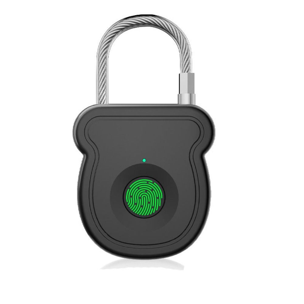 USB Charging Smart Padlock ABS Door Lock Portable Fingerprint Lock