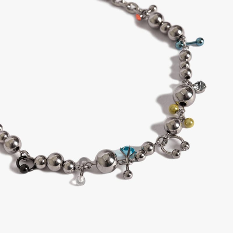 HYPNOTIZE BALL CONNECTING PIERCING NECKLACE