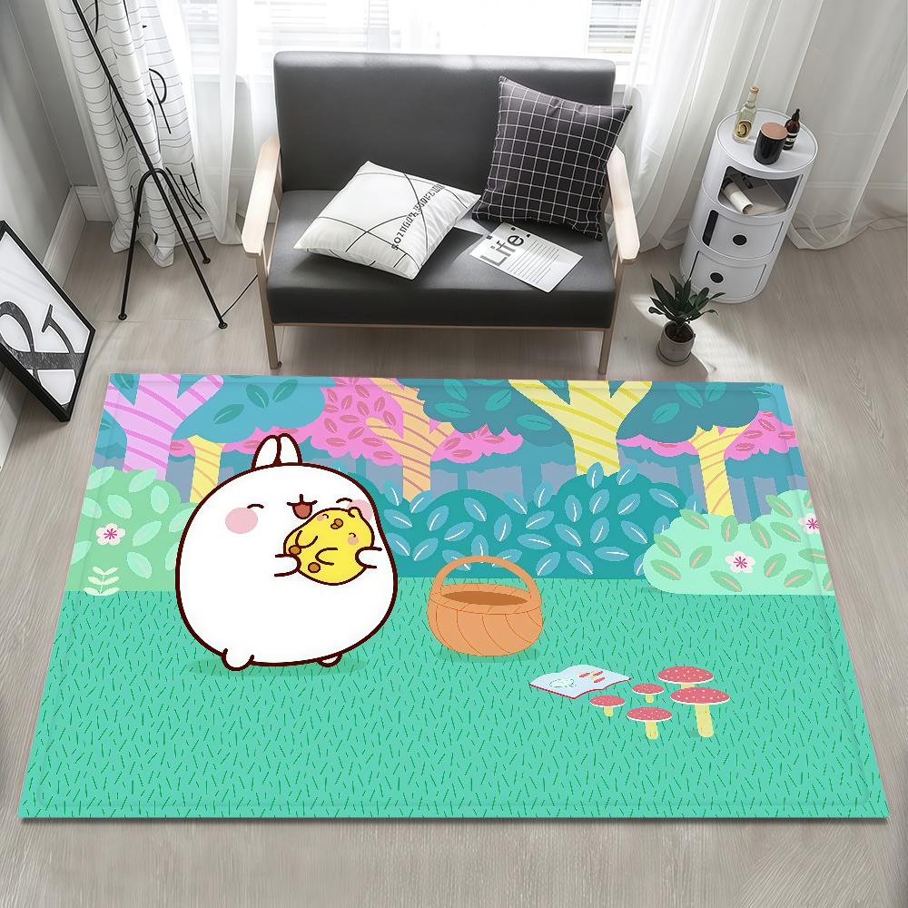 Door Mat Bedside Entrance Kawaii M-Molang Bath Floor Decoration Cute Cartoon Corridor Door Mat Carpet Living Room Balcony