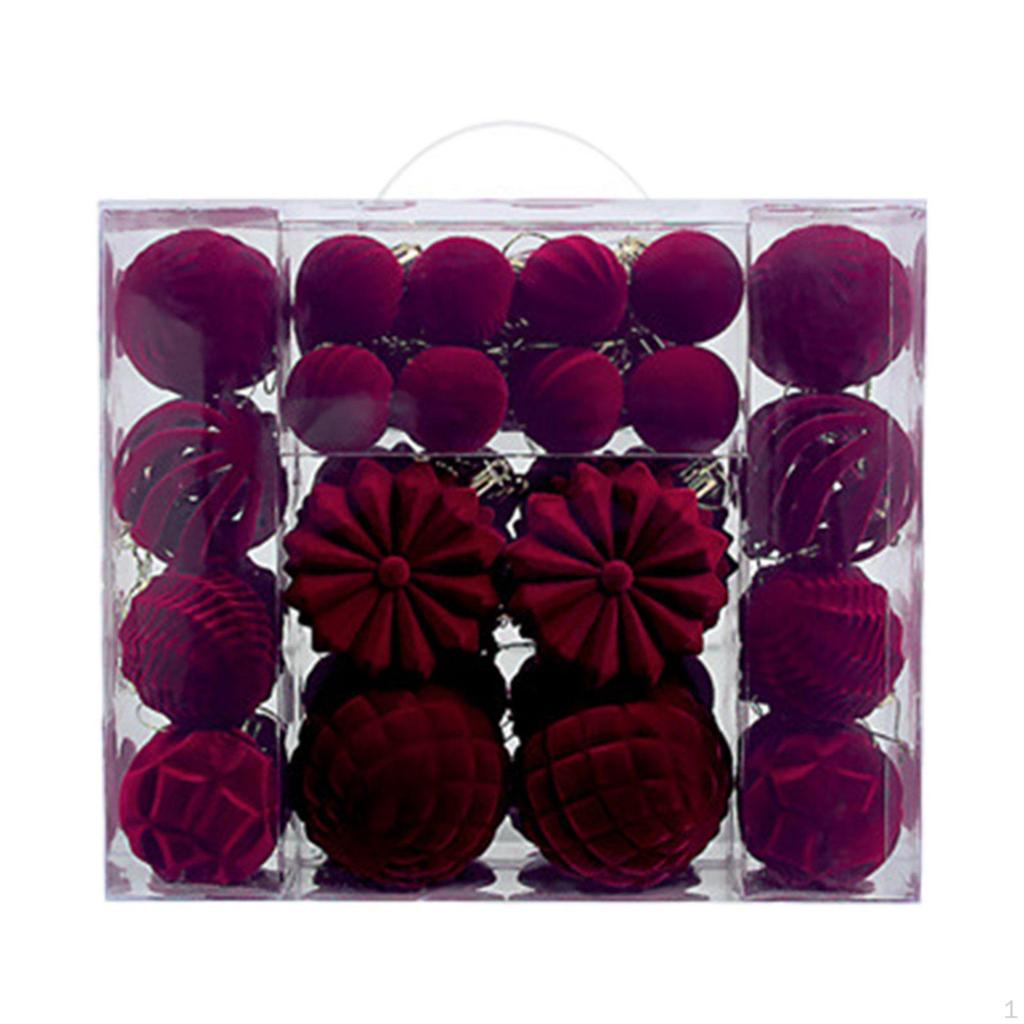 48 Pieces Christmas Ball Ornaments Shatterproof Thoughtful Gift Hanging Balls
