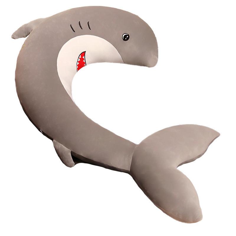 Shaped Shark Pillow Marine Animal Plush Toy Cartoon Stuffed Doll Kids Gifts