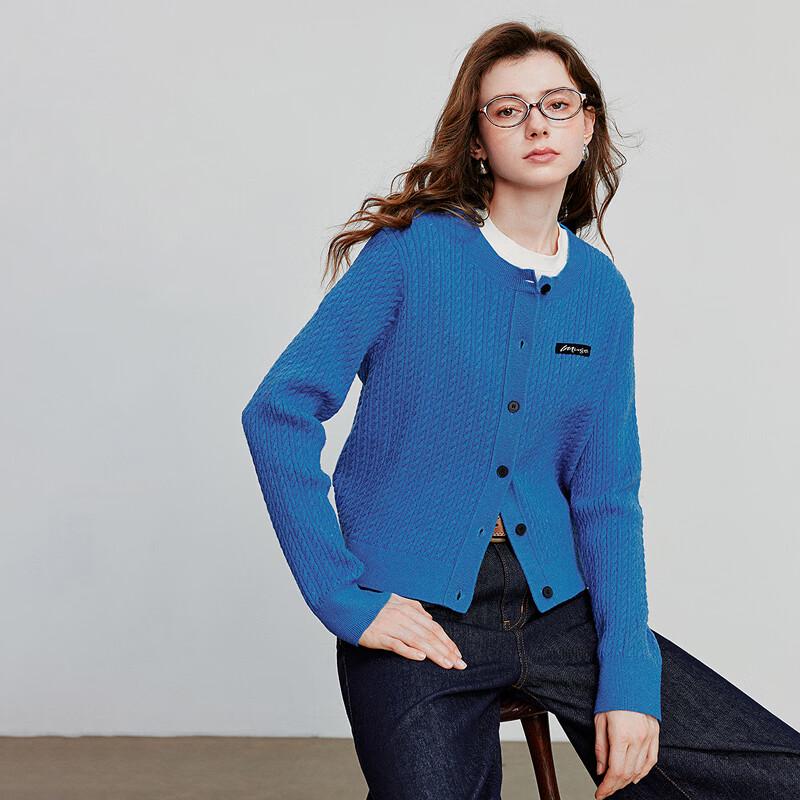 Chuyu Women's College Style Cable Knit Cardigan