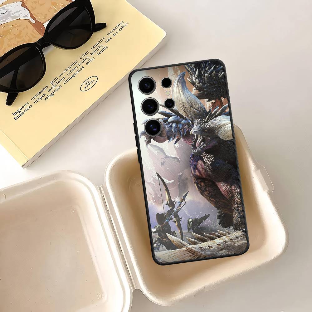 Game M-Monster H-Hunter Case For Samsung Galaxy Case S25 S23 S22 S21 S30 S20 S10 Ultra Plus FE TPU Soft Cover Samsung S24ULTRA