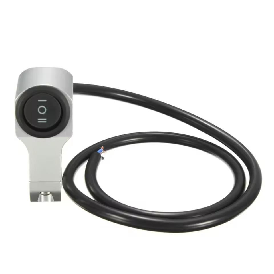 Motorradlenkerschalter Ein/Aus-Kontrollleuchte Schalter für Kontrollleuchte Nebelsignale Lichtsteuerungsknopf Moto Lichtsteuerung