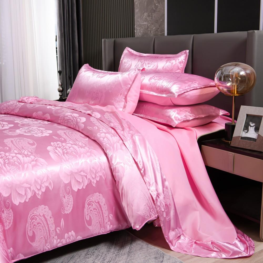 Wedding Bedding European Jacquard Quilt Cover Three-Piece Set, American, Holy Buddha,