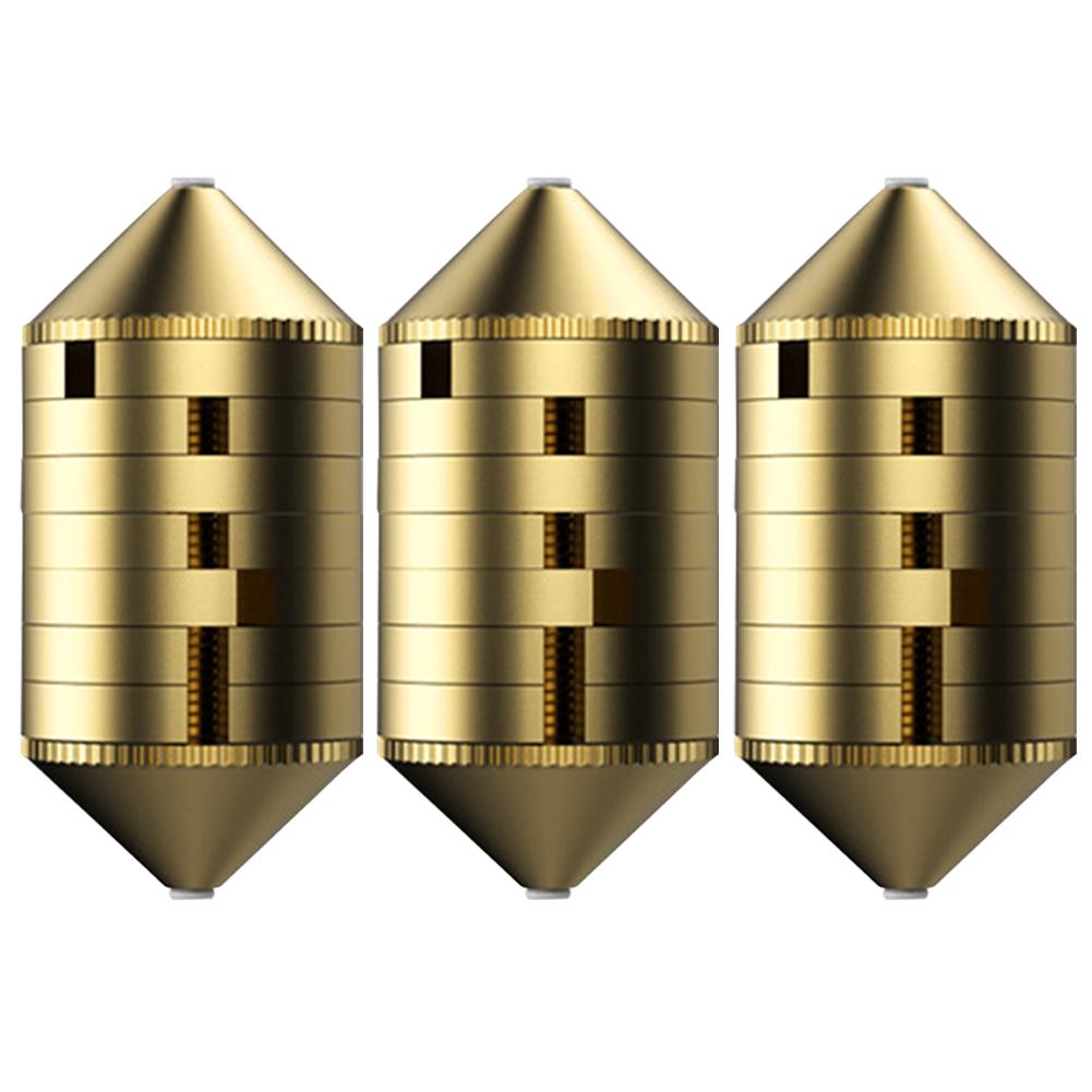 3pcs Drop Shot Fishing Weight Sinker 2/3/4g Sharped Copper Fishing Sinkers Plumb Pendant Metal Jig Sea Tackle Kit Fishing Tackle