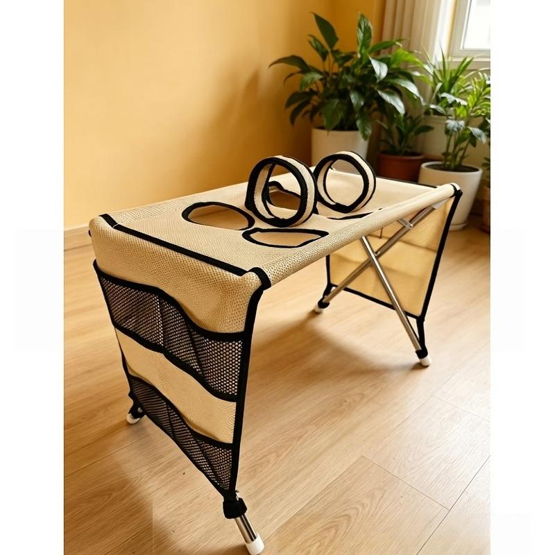 Upgraded Version Portable Pet Grooming Bath Hammock Stand Adjustable Dog Cat Washing Restraint Mesh Support Rack Foldable Pet Bathing Drying Groo