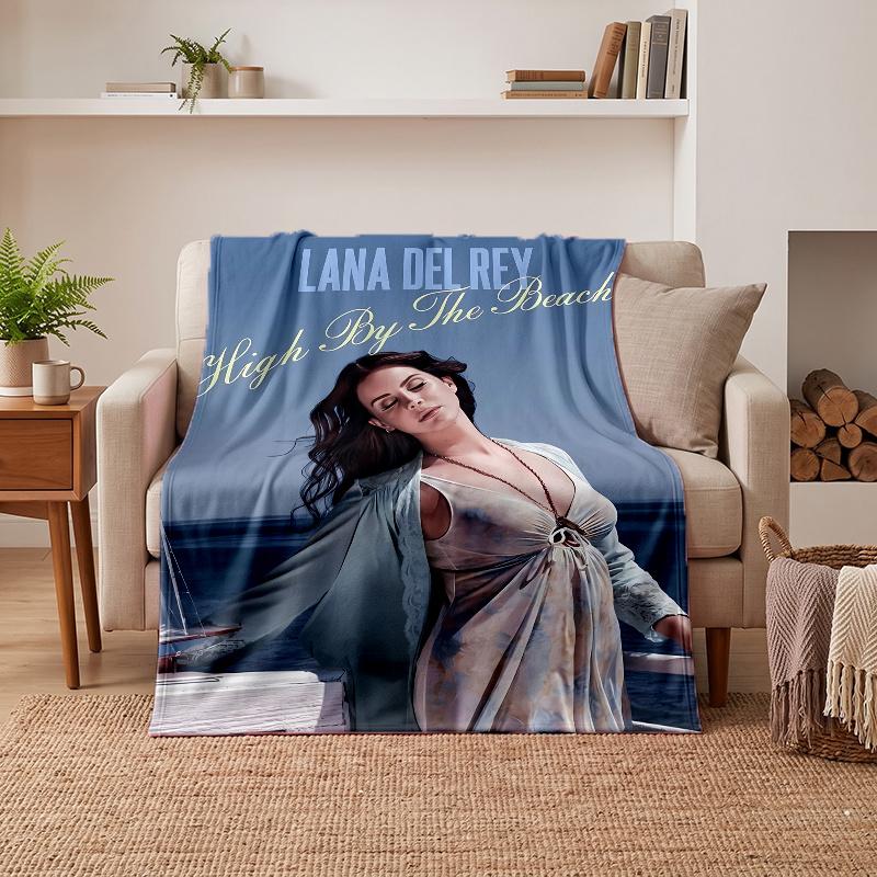 Lana Del Rey (28) Yumuşak Sıcak Flanel Battaniyeler Ev Dekorasyonu Hediyelik Rahat Battaniye