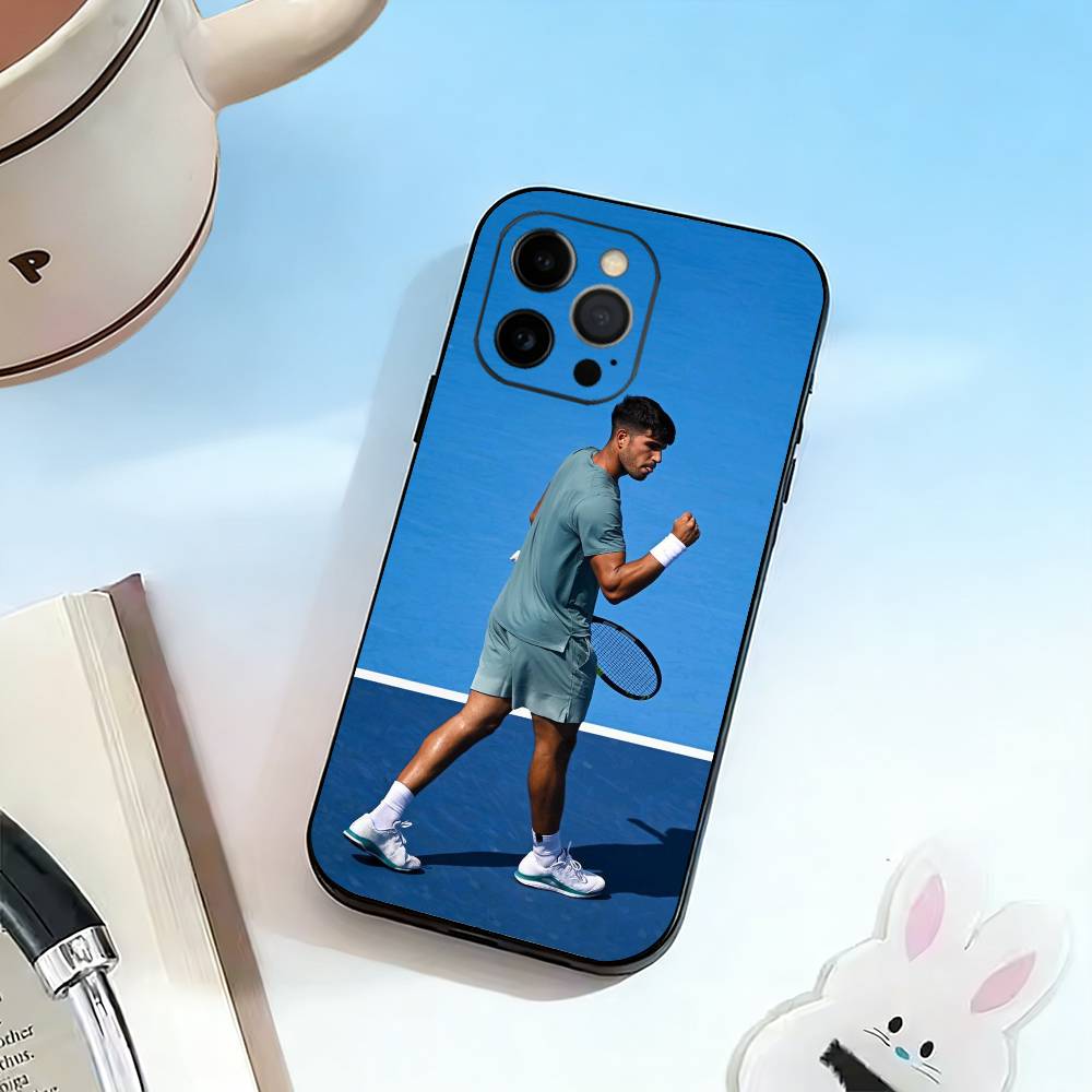 

теннисист-Карлос Алькарас Чехол для телефона Силиконовый Мягкий Для IPhone 17 16 15 14 13 12 11 X XR Plus Pro Max Plus iPhone15plus