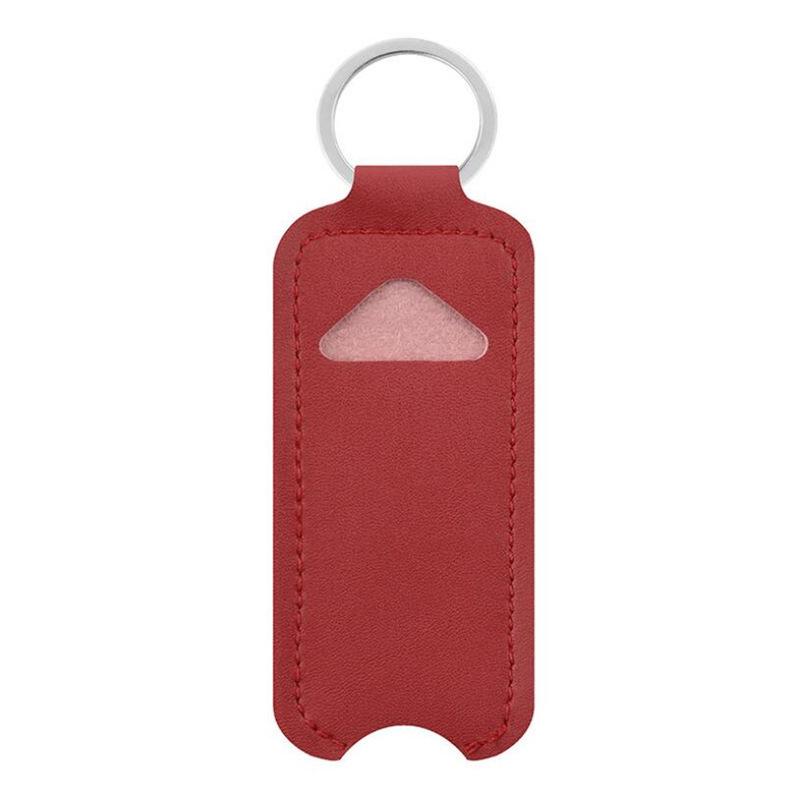 Fashionable Lipstick Keychain Holder and Cosmetic Protective Leather Case