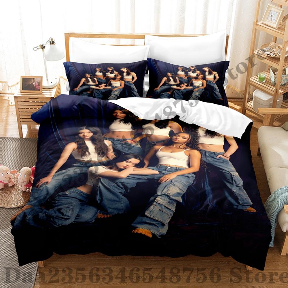 

Новий Комплект Постільної Білизни KATSEYE Односпальний Twin Повний Queen King Розмір Комплект для Ліжка Доросла Спальня Комплекти з Підковдрами Аніме Комплект Постільної Білизни US Twin(172x218cm)