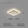 Nordic Square Golden LED Entryway & Corridor Light