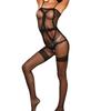 Popular sexy temptation suspender milk leakage perspective open file free stockings onesie underwear