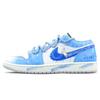 Air Jordan 1 Abrasion Resistant Low Top Vintage Basketball Shoes Unisex Blue FQ7687-300(Team1053-)