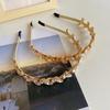 Bohemian Style Rhinestone Headbands Luxury Hair Accessories Holy Leaf Hairband  for Women