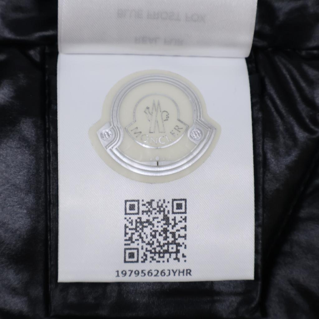 MONCLER FULMAR fur-lined down hoodie coat O blackUsed