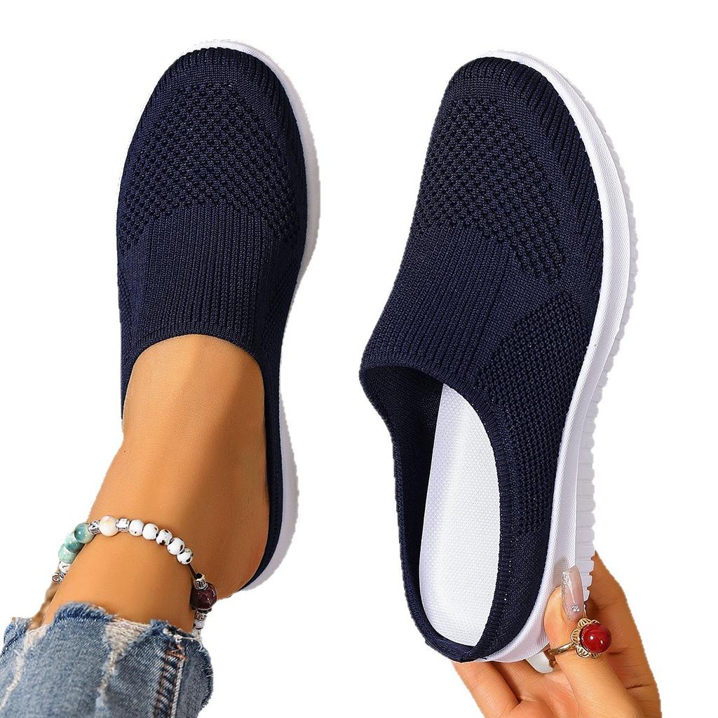Summer shoes women's new women's half slippers light and breathable fashion versatile women's shoes casual one-pedal mother shoes