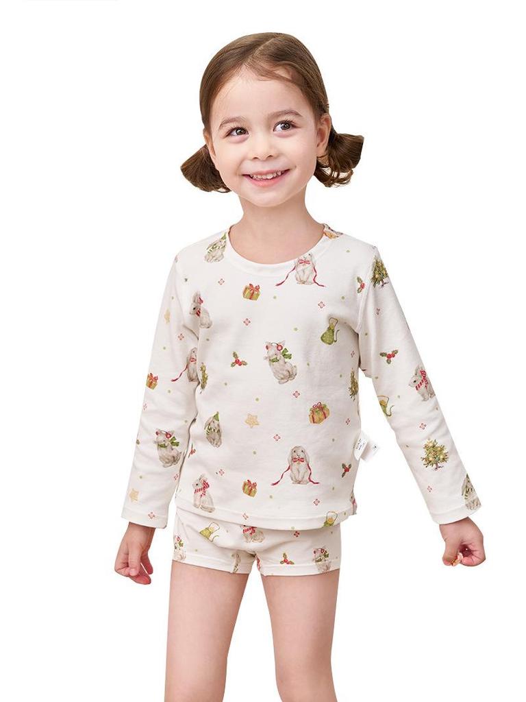 An Dan Christmas Limited Edition Antibacterial Cotton Boxer Briefs for Boys and Girls - 2-Pack