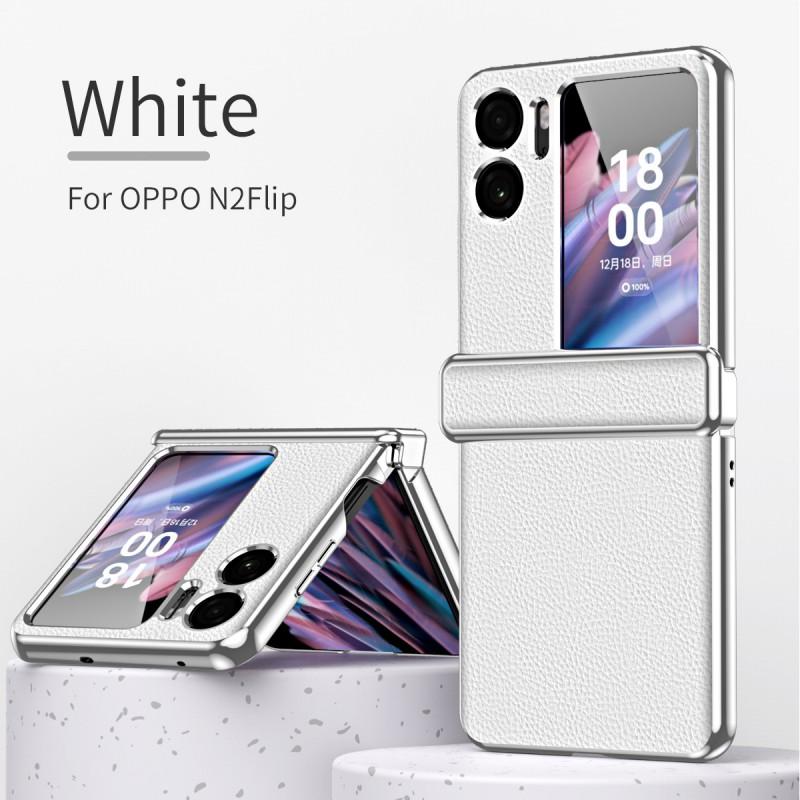 Magnetic Snap Case OPPO Find N2 Flip Leather-Feel Full Cover Shockproof Protective Shell With Anti-Fingerprint Design